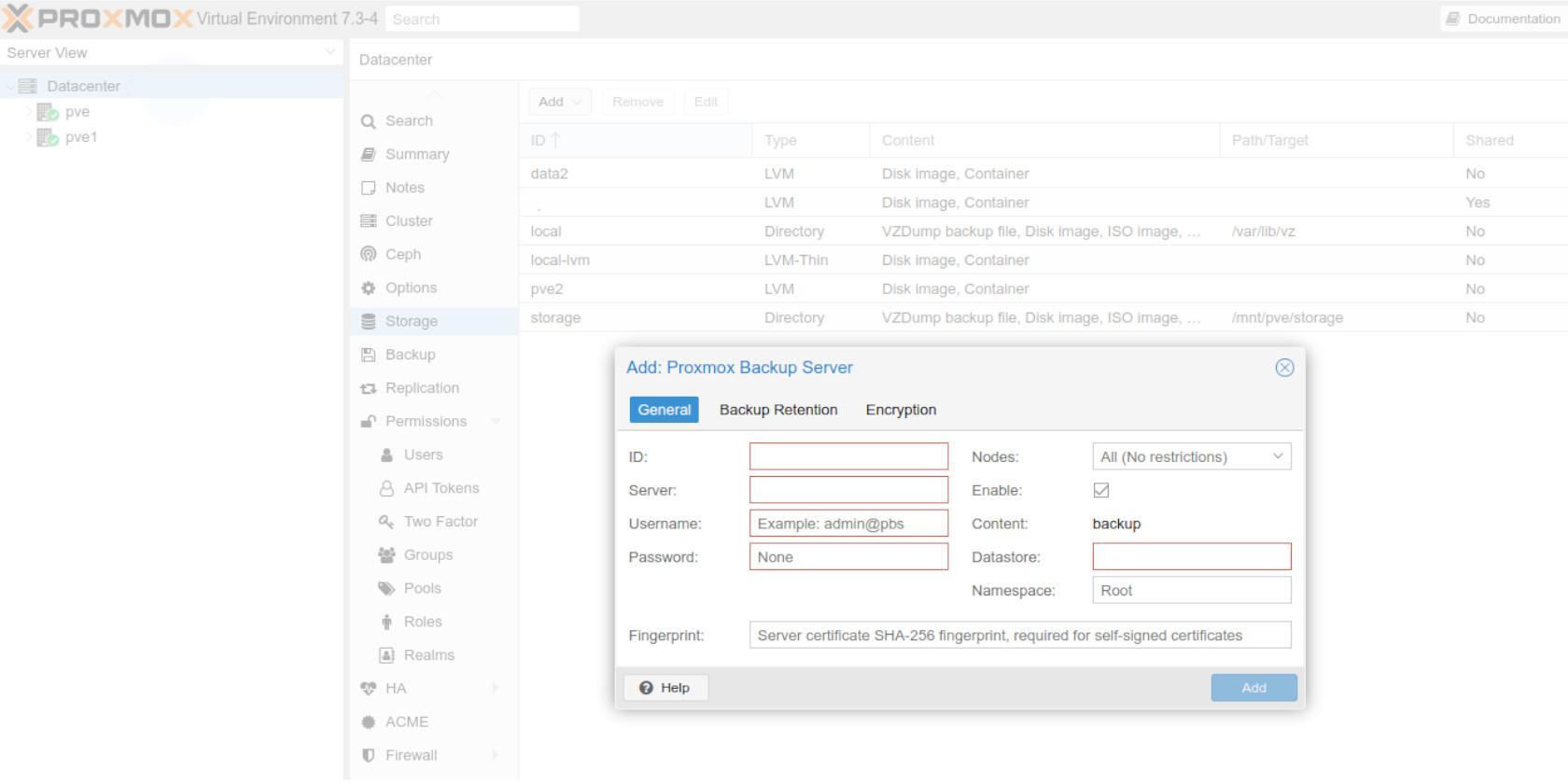 Integración de Proxmox Backup Server con Proxmox Virtual Environment ...