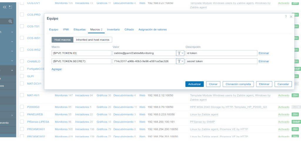 monitoreando proxmox con zabbix